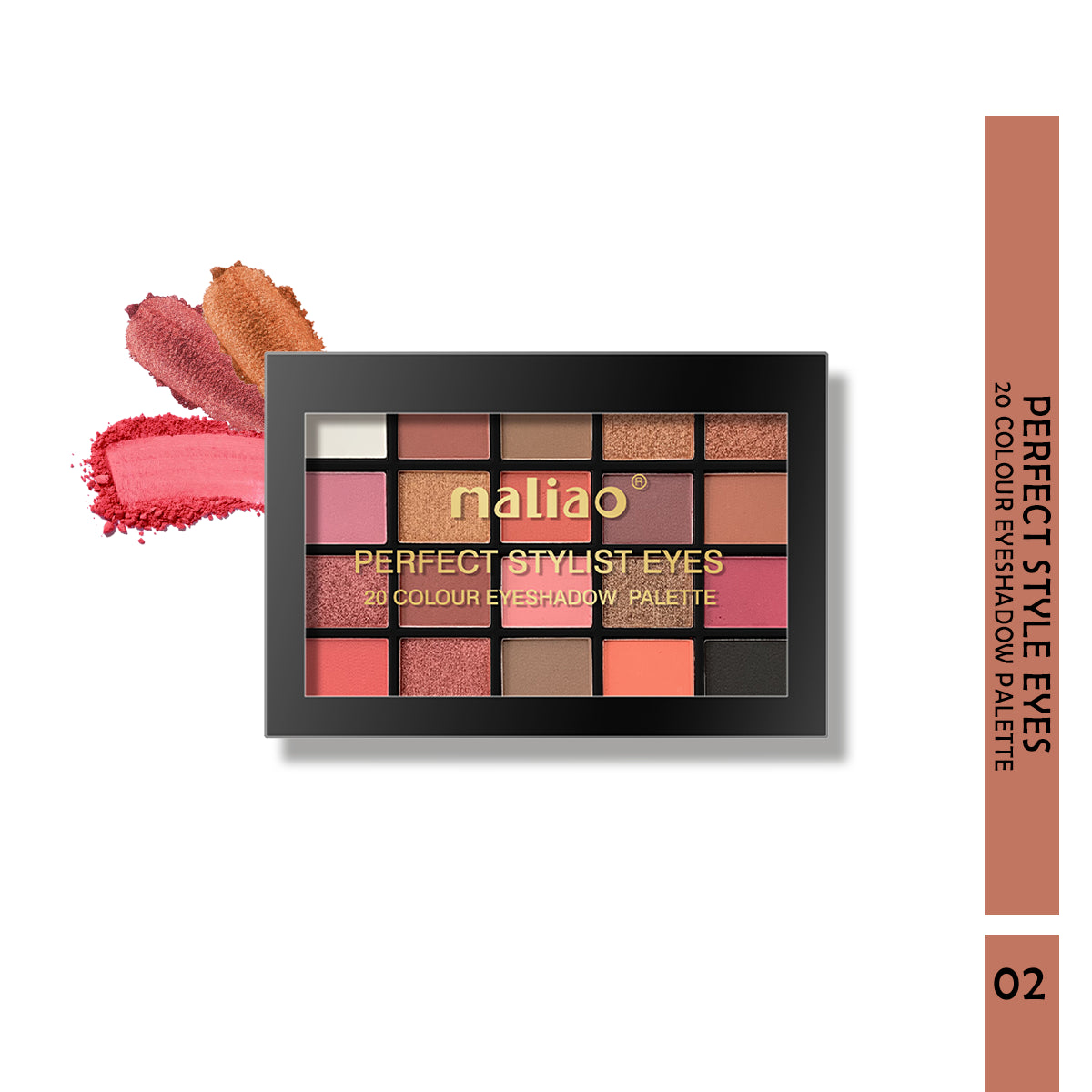 Maliao Perfect Stylist Eyes 20-Color Eyeshadow Palette - Maliao Makeup